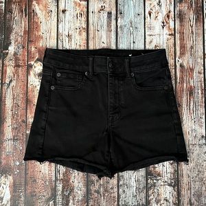American Eagle Black Denim Cut Off Shorts